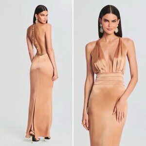 Retrofete Gold Maxi Dress